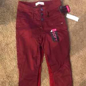 NWT No Boundaries High Rise button Jegging 1